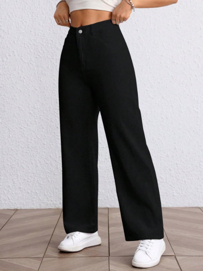 Ben Martin Baggy Jeans for Women || Women,s Loose Jean Pants || Oversized Jean's for Women's || Wide Leg Jean,s for Woman || Casual Jins for Woman's || Loose Jin Pant for Woman,s Black 02-30 - Image 4