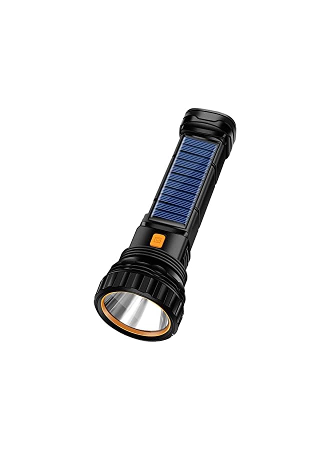promass Flashlight, Solar or Rechargeable 1000 Lumens LED Flashlight Multi Function, with Emergency Strobe Light and 1200 Mah Battery, Emergency Power Supply and USB Charging Cable, Fast Charging - Image 2