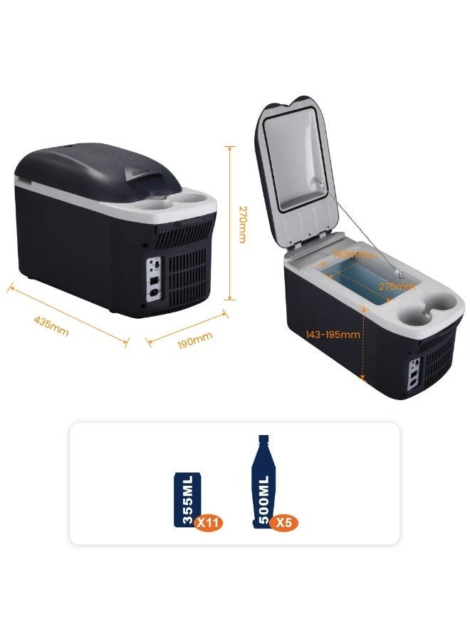 8L Car Refrigerator 12V Portable Mini Fridge Cooler & Warmer for Camping - Image 5