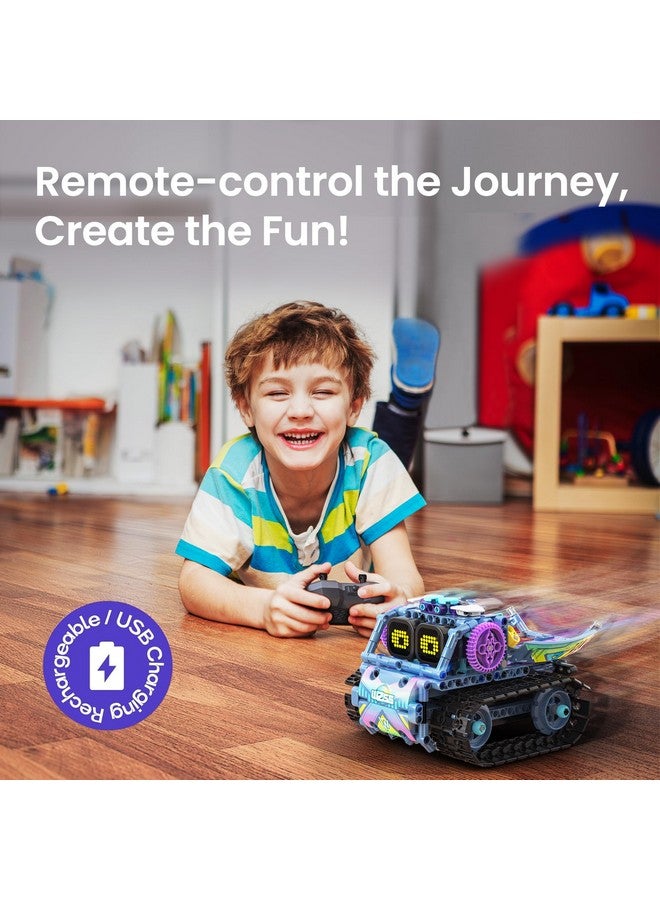 Sillbird Robot Building Kit with Remote Control STEM Gifts for Kids Boys Ages 8-12, Coding Robotic Technic Creative Toys for Birthday - Build 5in1 Model with 433 Pieces - Image 4