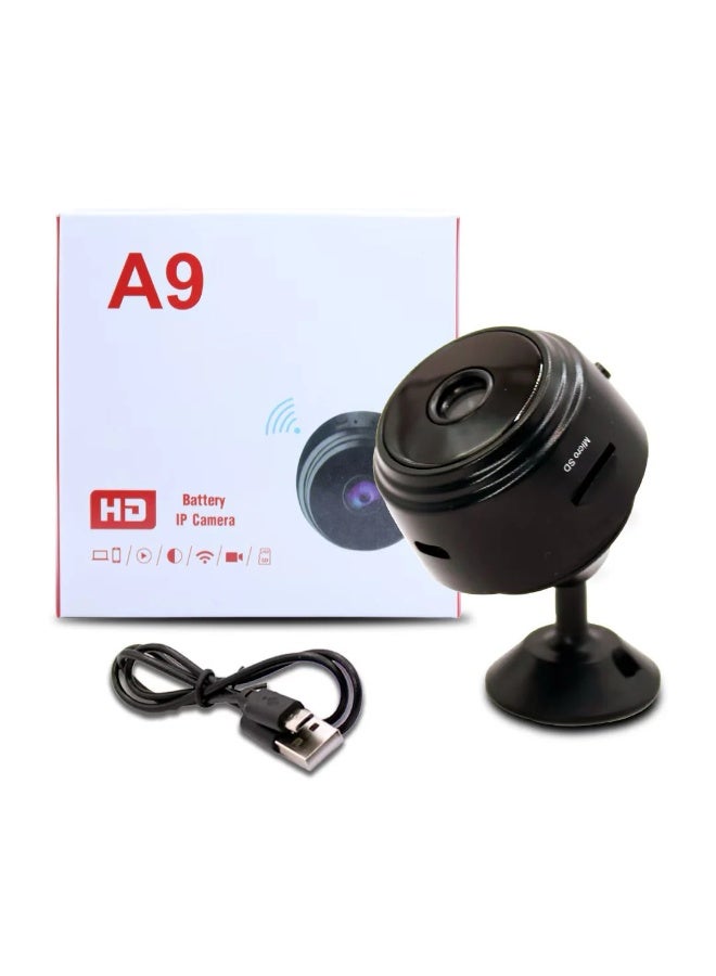 H120 New A9 HD 1080P Mini Camera Wireless Wifi Security Night Vision Motion 16GB TF Card（Black） - Image 1
