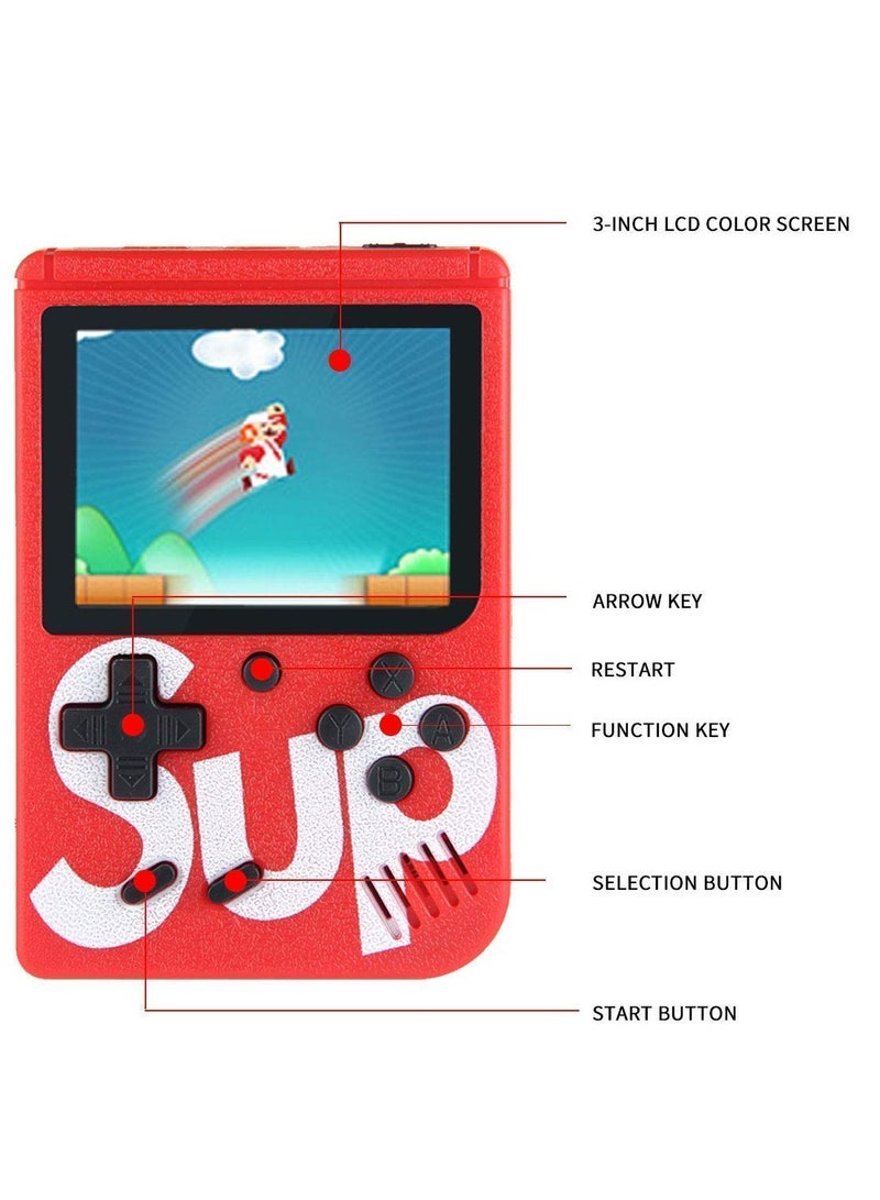 SUP Game Box Plus 400 in 1 Retro Mini Gameboy Game Console 3.0 Inch - Portable - Rechargeable - Image 4