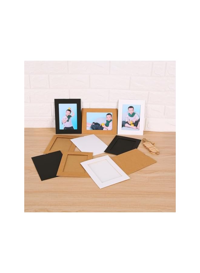 The Bros Paper Photo Frames 20Pcs Color Mixing Hanging Paper Photo Frames 4x6 Inch Picture Frames Diy Clip Photo Display Holders for Home, Wedding, Party Decor - Image 2