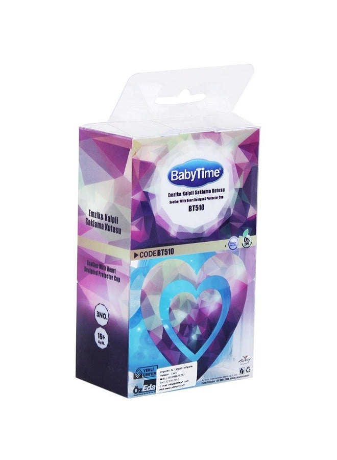 Baby Time Baby Heart-Shaped Pacifier Storage Box No:3 +18m - Image 2