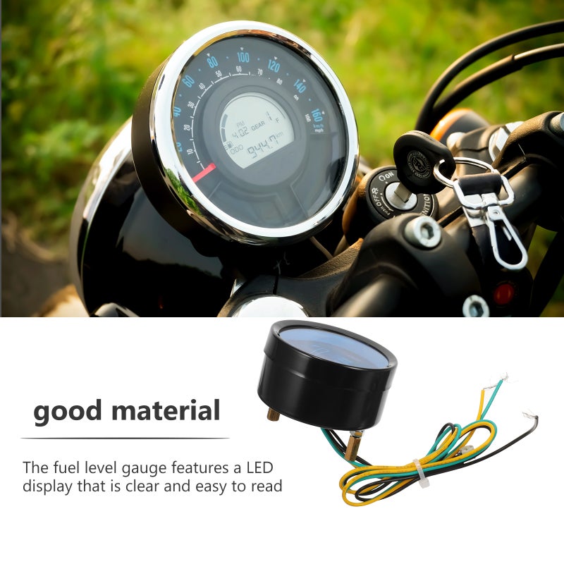 Level Gauge 12V Motorcycle Level Meter Universal Car SUV Gauge - Image 2