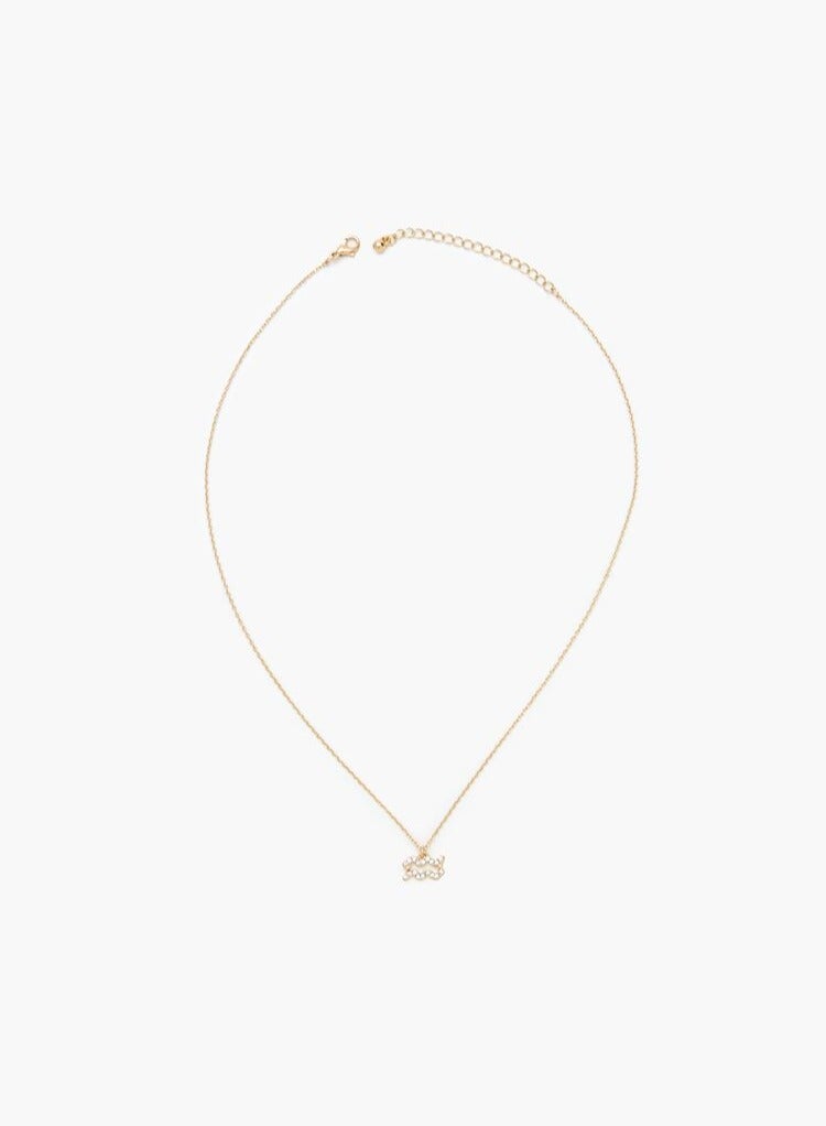 FOREVER 21 Rhinestone Zodiac Charm Necklace  - Image 3