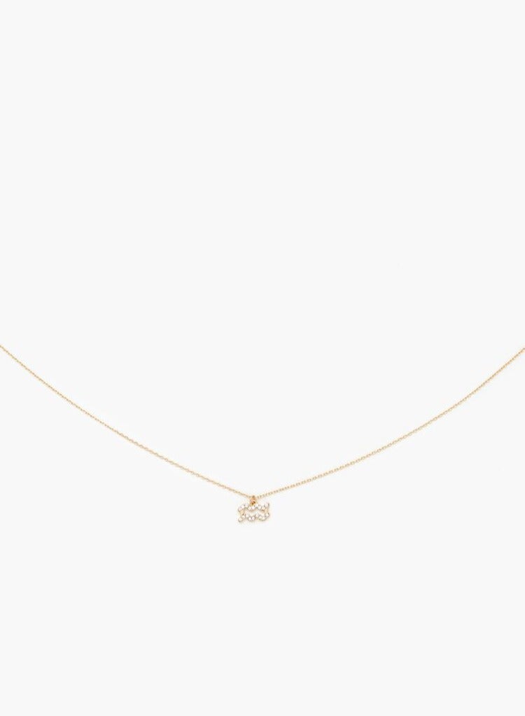 FOREVER 21 Rhinestone Zodiac Charm Necklace  - Image 4