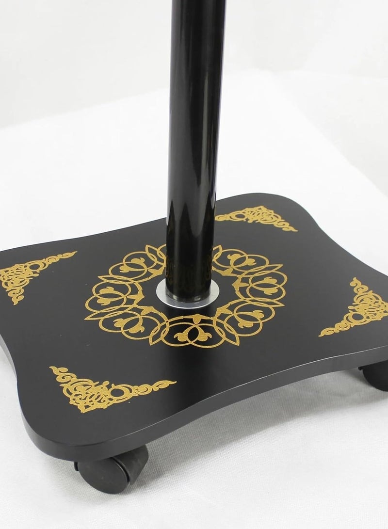 REBENUO Adjustable Muslim Quran Book Holder Stand, Holy Quran Stand For Convenient Reading, light weight, Size Large (Black) - Image 3