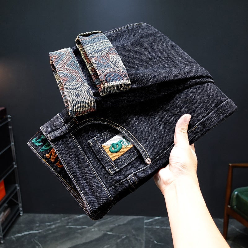 Unisex Classic Denim Jeans Loose Fit Daily Outdoor Wear - Image 2