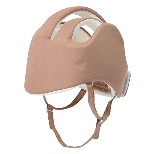 Cepairng Thick Protection Helmet for Elderly Youth Kids Adults,Head Protection for Elderly Falls,Soft Helmet for Epilepsy Seizures Prevent Head Injuries,Safety Bump Cap,for Home Gardening (Khaki Mesh Inner) - Image 1