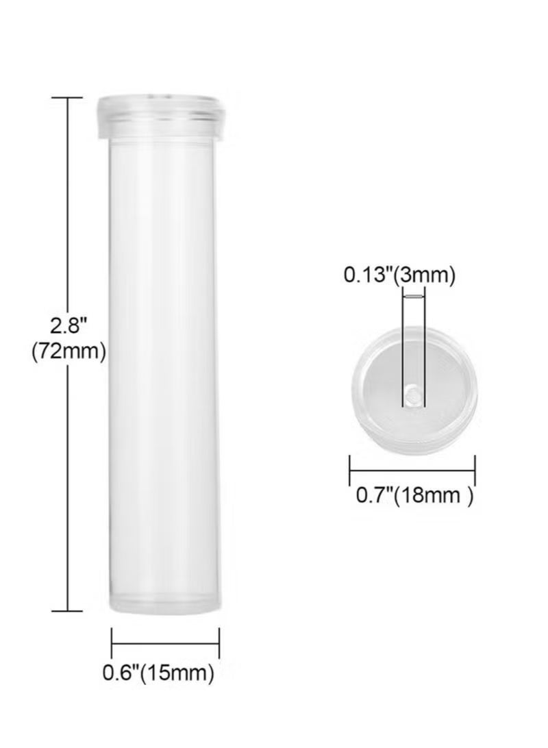 50 Pcs Floral Water Tubes/Vials for Flower Arrangements, Rose Flower Water Tubes Aqua Picks, Clear Plastic Rose Water Tubes with Picks, Floral Water Tubes Stems Picks (2.8" x 0.7") - Image 5