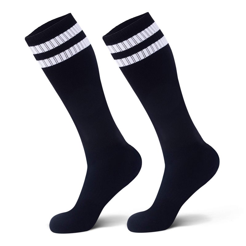 Raigoo Soccer Softball Baseball Football Socks for Youth Kids Boys and Girls Ages 4 to 16 Knee High Sport Athletic Socks - Image 3