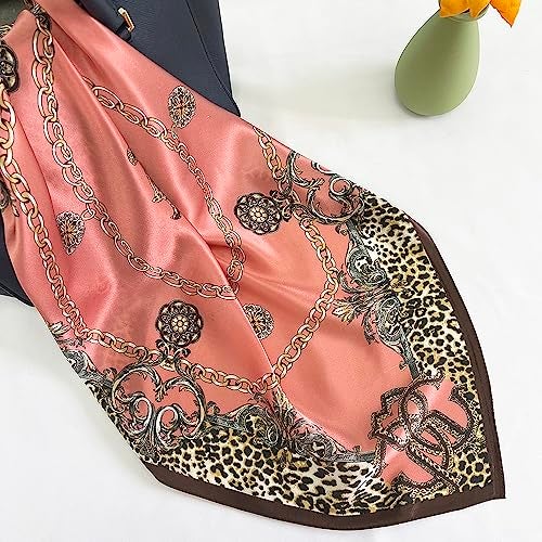 FONYVE 100% Mulberry Silk Scarf for Hair - 27" Square Head Scarf for Women - Lightweight Neck Scarf with Gift Packed - Image 5