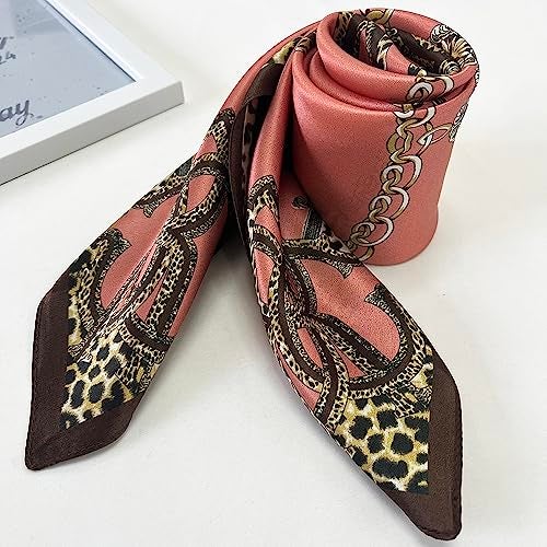 FONYVE 100% Mulberry Silk Scarf for Hair - 27" Square Head Scarf for Women - Lightweight Neck Scarf with Gift Packed - Image 4