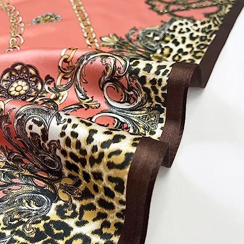 FONYVE 100% Mulberry Silk Scarf for Hair - 27" Square Head Scarf for Women - Lightweight Neck Scarf with Gift Packed - Image 2