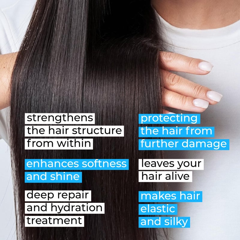 ONLY4HAIR Hair Repair Mask for Dry Damaged Hair Keratin Treatment Protein Argan Oil Deep Conditioning for Color Treated Hair Bleached Frizzy Split Ends Magic - Image 5