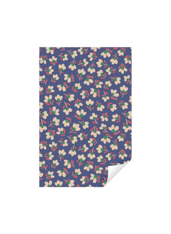 KadoDesign Ole Lily Odette Floral Wrapping Paper - Dusky Sky Blue - Image 1