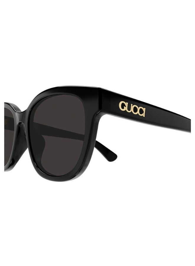 GUCCI نظارات شمسية كبيرة الحجم باللون الأسود للرجال والنساء، GG1797SK 001 مقاس 55 - Image 2