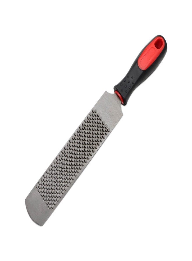 Qlvily 12 Inch Hoof Rasp, Horseshoe File with Rubber Handle, Carbon Steel Farrier File Tool, Suitable for Horse/Goat/Cow/Donkey/Animal Hooves, Strong - Image 1