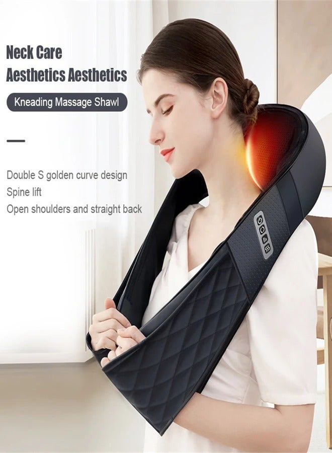 Generic Neck Massager with Heat, Shiatsu Shoulder Massager with Electric Deep Tissue Kneading Massage, Back, Leg, Foot, Arm, Full Body, Muscles, for Home, Car, Office - Image 2
