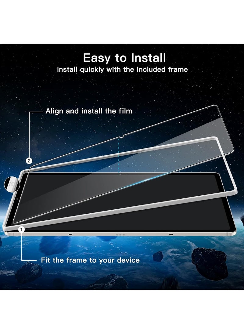 Rock Pow 1 Pack Screen Protector for Galaxy Tab S10 Plus 2024/Tab S9 FE Plus/S9 Plus/S8 Plus/S7 FE/S7 Plus 12.4 inch 2023, Tempered Glass HD Clear Film Guard for Tablet SM-X820/X610/X810/X800/T730 - Image 3