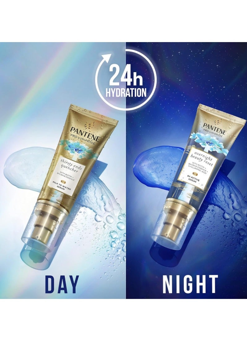 Pantene Pantene Pro V Miracles Milk To Water Serum for Dry Tips with Biotin and Baobab Essence, ProVitamin B5, Leave-In Hair Treatment 75ml  - Image 3