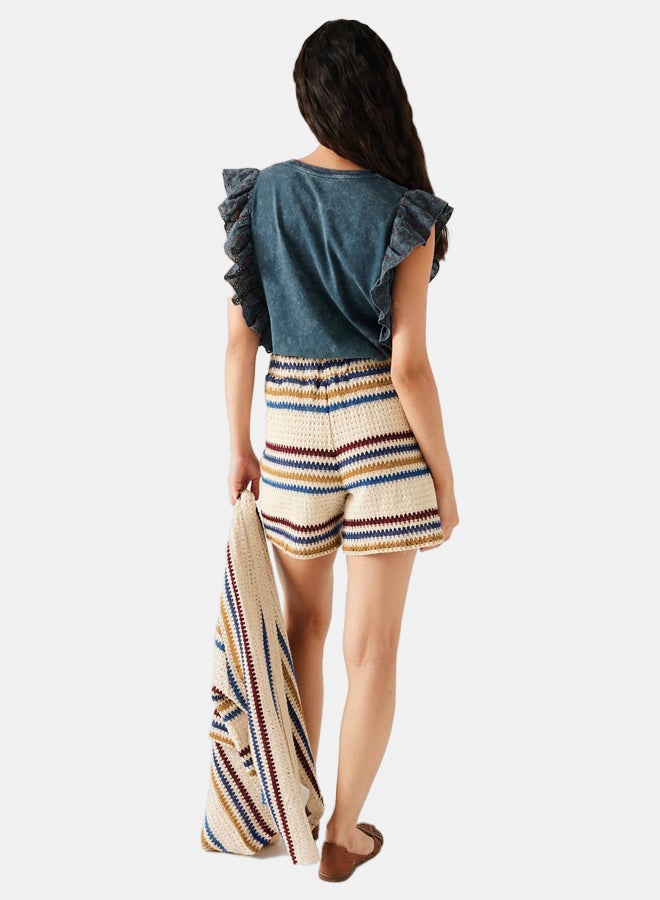 promod Striped crochet shorts - Image 2