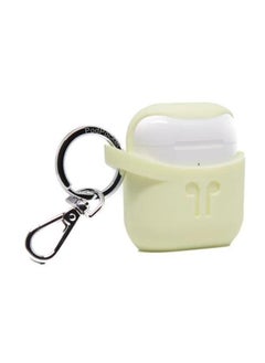 NIBEMINENT Protective Silicone Case With Key Ring For Apple AirPods Mellow Yellow  - Image 2