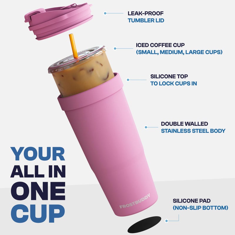 Frost Buddy Togo Buddy | 30 oz Stainless Steel Vacuum Insulated Tumbler | To Go Coffee Cup â€“ Iced Coffee Cups, Iced Coffee Sleeve, Travel Mug, Thermal Cup for Hot & Cold Drinks, Dunkin Cup (Aurora) - Image 3