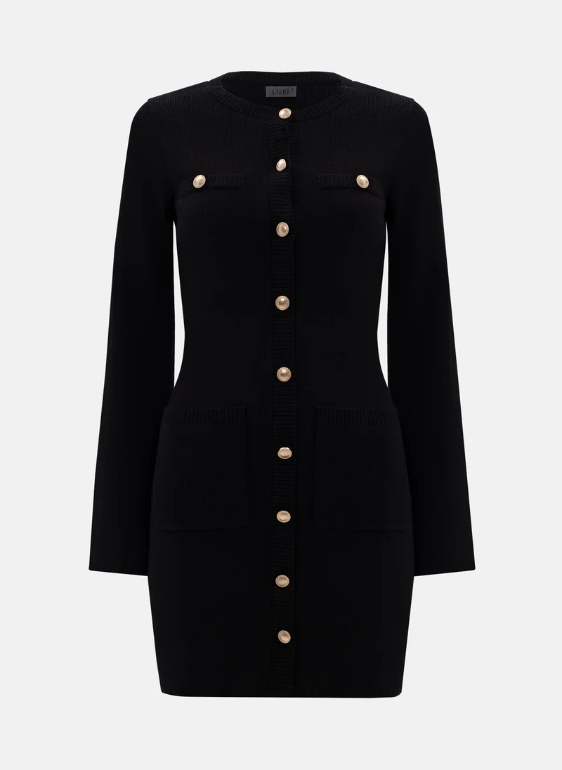 Lichi Mini dress with flared sleeves