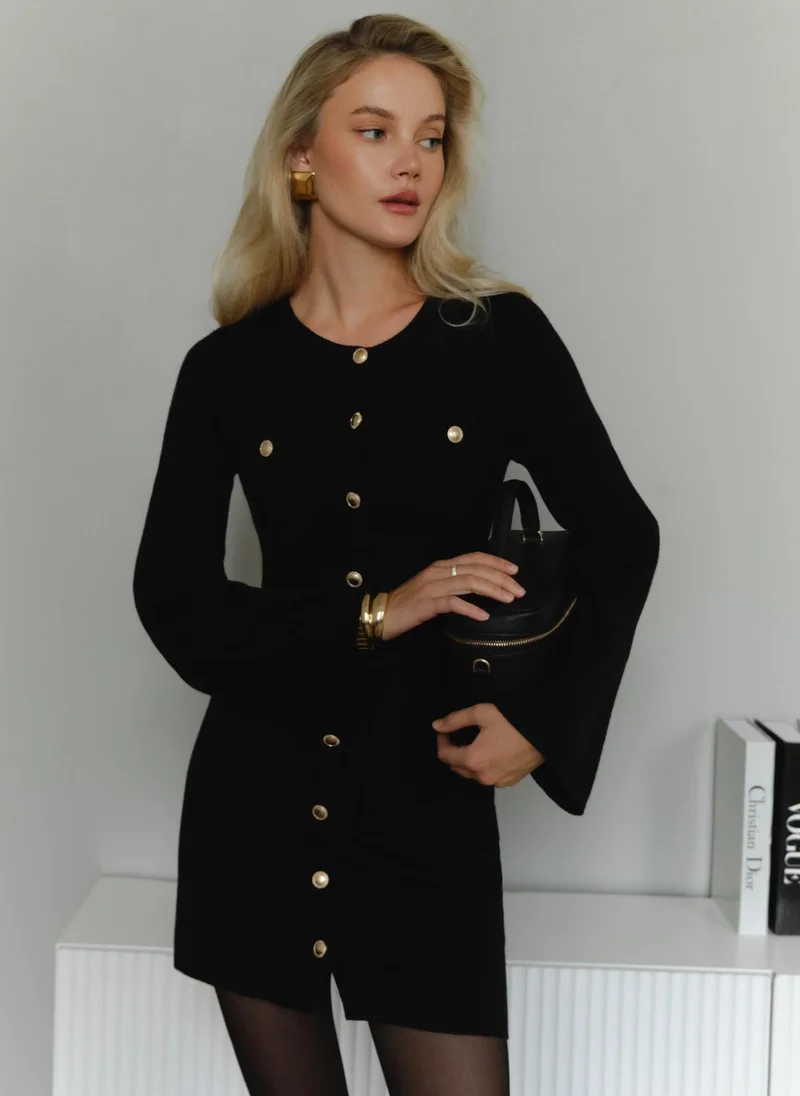 Lichi  Mini dress with flared sleeves for Women | Best Price UAE