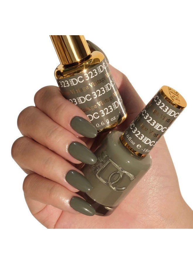 ديزي دي إن دي مجموعة طلاء جل Dnd تحتوي على 1 طلاء جل أخضر وطلاء أظافر أخضر 323 فينتاج 0.5 أونصة سائلة - Image 2
