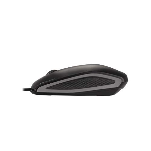 CHERRY GENTIX Silent - Corded - Quiet Mouse - No clicking Noise - Rubber Sides - Symmetrical – Black - Image 4