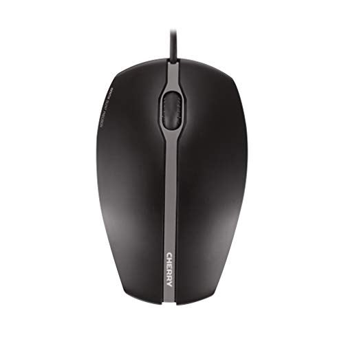 CHERRY GENTIX Silent - Corded - Quiet Mouse - No clicking Noise - Rubber Sides - Symmetrical – Black - Image 5