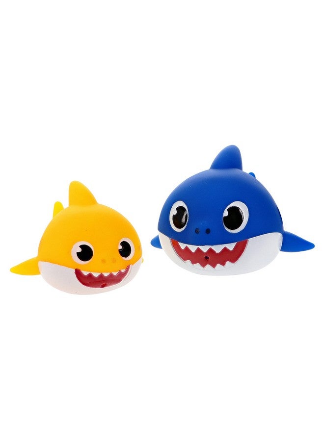 ginsey Pinkfong Baby Shark Bath Squirters 2 Pack, Baby Shark & Daddy Shark - Image 1