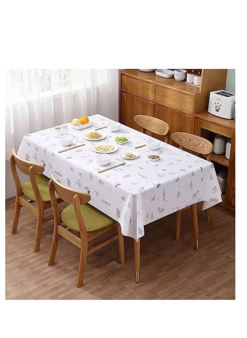 Premium Rectangular Oil-Proof & Waterproof Tablecloth (137*137 cm) | Easy-Clean, Multi-Color & multi pattern Design | Perfect for Dining, Kitchen & Outdoor Use - Image 2