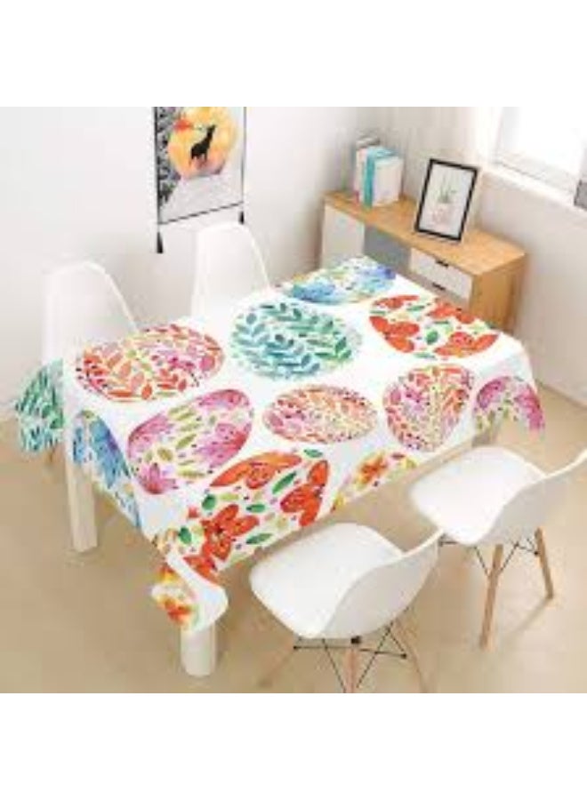 Premium Rectangular Oil-Proof & Waterproof Tablecloth (137*137 cm) | Easy-Clean, Multi-Color & multi pattern Design | Perfect for Dining, Kitchen & Outdoor Use - Image 5