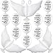 Jishi Dove Memorial Balloons to Release in Sky Biodegradable Funeral Balloons Memorial Decorations for Celebration of Life Party Happy Birthday in Heaven 30 Memorial Balloons  3 White Dove Balloons - Image 2