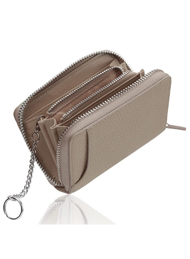 Mark Fairwhale New Lychee Patterned Leather Short Wallet With Top Layer - Image 1