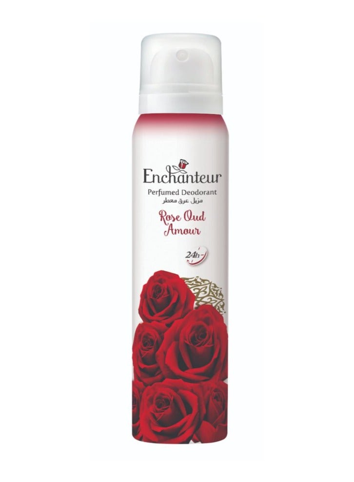 Enchanteur Rose Oud Amour Perfumed Deodorant 150ml - Image 1