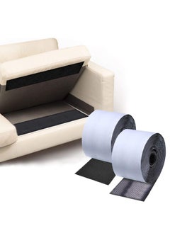 Peachjoy Couch Cushion Non Slip Pads to Keep Couch Cushions from Sliding, Hook and Loop Tape with Adhesive for Smooth Surfaces, 2m Long and 11cm Wide  - Image 1