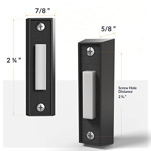 Newhouse Hardware BT2BL Lighted Doorbell Button, 1-Pack, Brass - Image 2