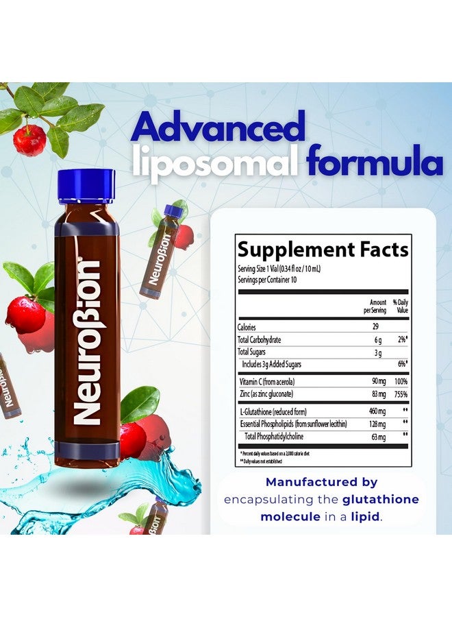 Neurobion Detox Liposomal Glutathione Liquid Essential Phospholipids Glutation Liposomado Liquido Glutathione Injection Liposomal Glutathione Liposomal Supplement Antioxidants Immune System 10 Vials - Image 4