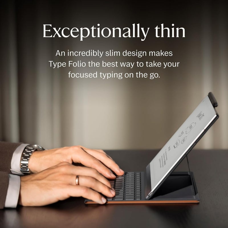 Remarkable reMarkable 2 Type Folio - Brown | Keyboard for The 2 Paper Tablet | US English  - Image 3