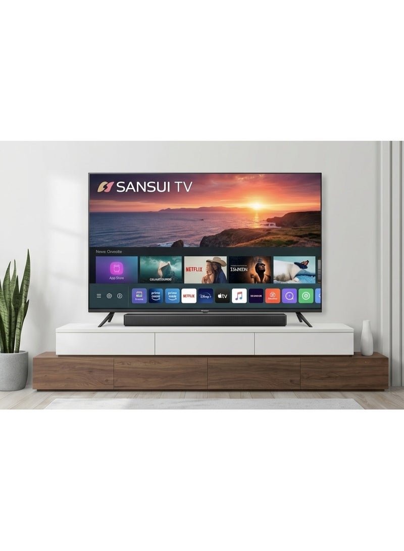 Sansui 55" 4K Ultra HD Smart QLED TV - webOS Hub, Magic Remote, ThinQ AI (ALT-554KAP) - Image 1