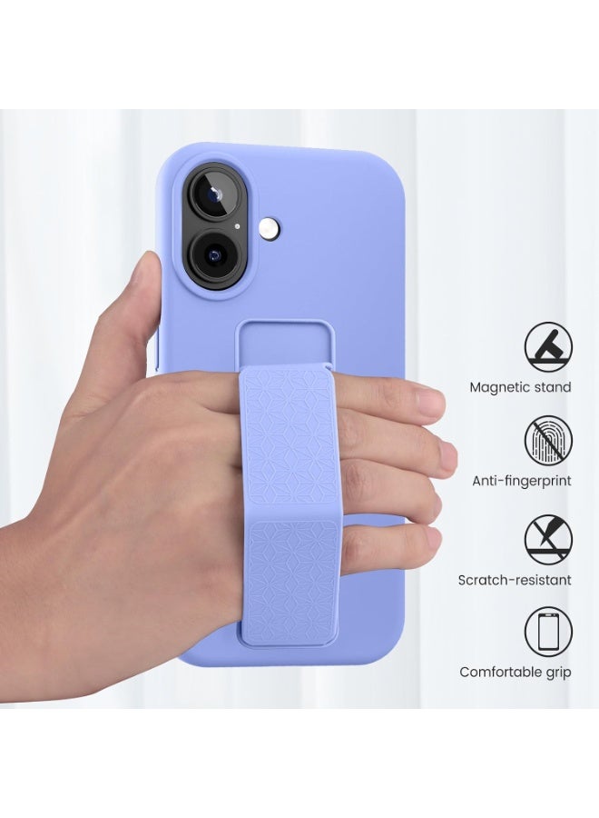 بورتوني حافظة آيفون 17، غطاء بمسند للأصابع لهاتف آيفون 17، حافظة هاتف من السيليكون الناعم مغناطيسية متعددة المواقف عمودية وأفقية لهاتف آيفون 17 6.3 بوصة - Image 3