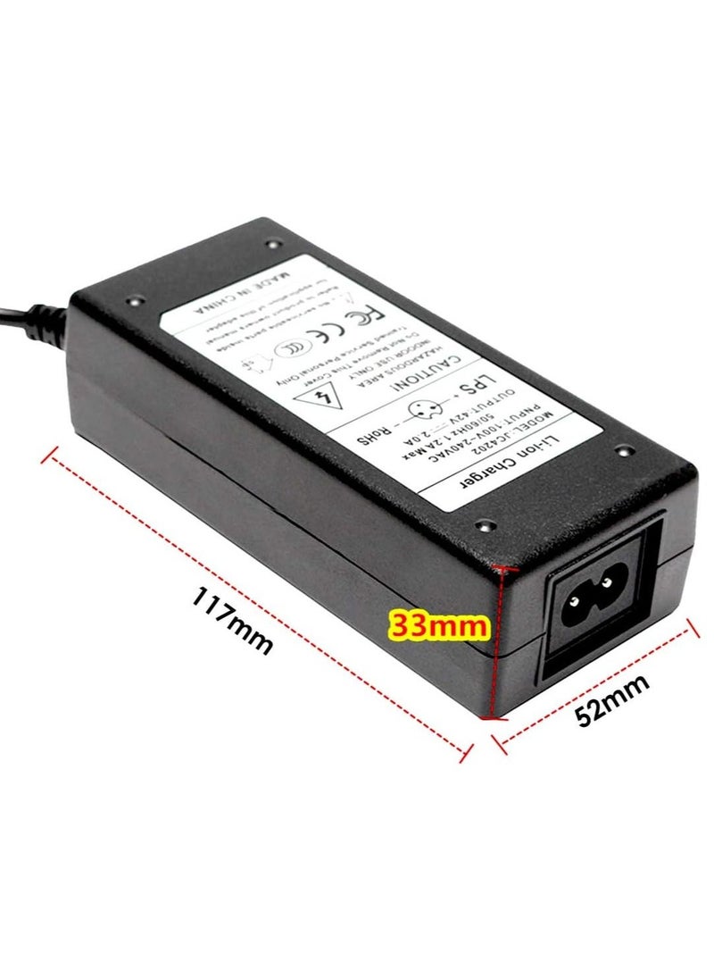 ELTRAZONE 42V 2A Electric Scooter Charger Adapter | Universal Fast Charging Battery Charger for Xiaomi Mijia M365, Ninebot ES1/ES2, and Other Electric Scooters | Efficient, Durable, Safe, and Lightweight Scooter Accessory  - Image 3