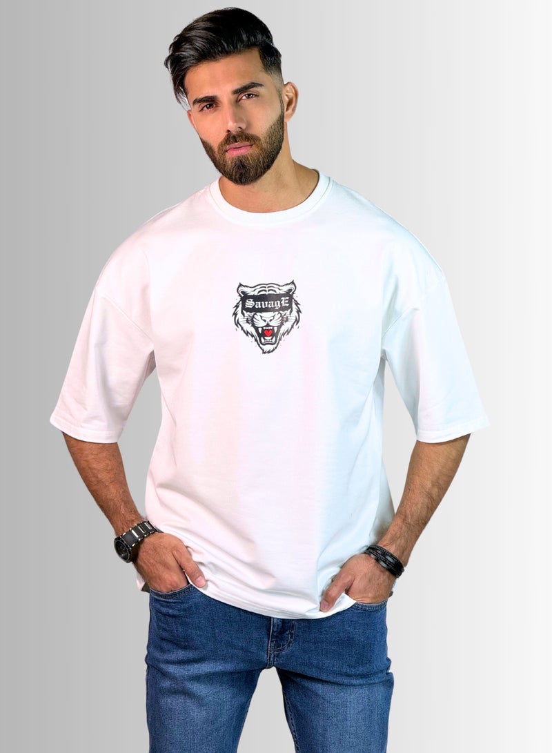 TAG OUT Savage Oversized T Shirt  - Image 1