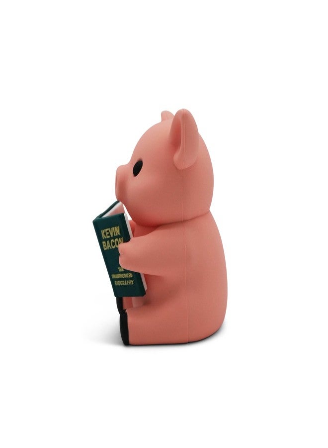 GOOFBALLS Little Readers - Cute Figurines for Bookshelves, Desks, Terrariums & Home Decor - Book-Loving Animal Statue - Pig - Image 5