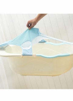 KASTWAVE Starthi Baby Bath Suppport, Adjustable Bath Seat Support Net High Quality Comfortable Baby Bath Support Sling Hammock Net Adjustable Comfortable Non-Slip Bath Seat Blue  - Image 2